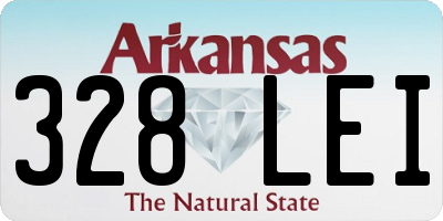 AR license plate 328LEI