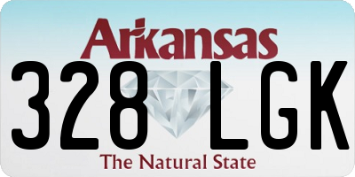 AR license plate 328LGK