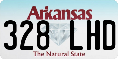 AR license plate 328LHD