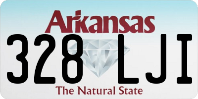 AR license plate 328LJI