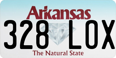 AR license plate 328LOX