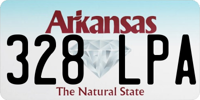 AR license plate 328LPA