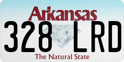 AR license plate 328LRD
