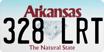 AR license plate 328LRT