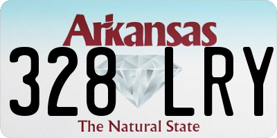 AR license plate 328LRY
