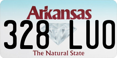 AR license plate 328LUO