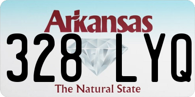 AR license plate 328LYQ