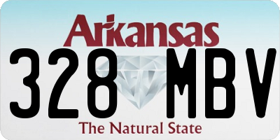 AR license plate 328MBV