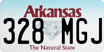 AR license plate 328MGJ