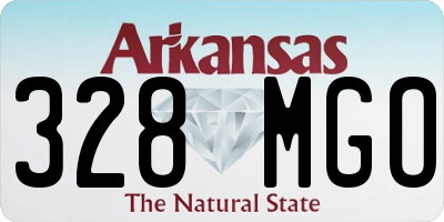 AR license plate 328MGO