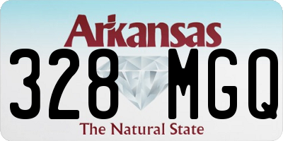 AR license plate 328MGQ