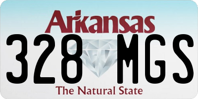 AR license plate 328MGS