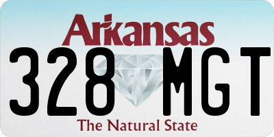 AR license plate 328MGT