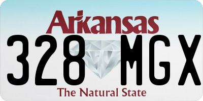 AR license plate 328MGX