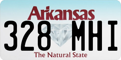 AR license plate 328MHI