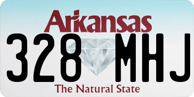 AR license plate 328MHJ