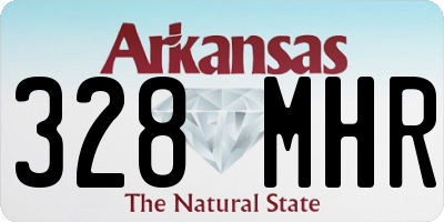 AR license plate 328MHR