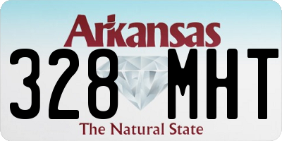 AR license plate 328MHT