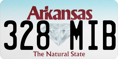 AR license plate 328MIB