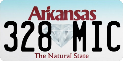 AR license plate 328MIC