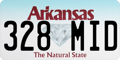 AR license plate 328MID