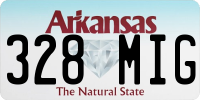 AR license plate 328MIG
