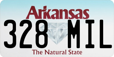 AR license plate 328MIL