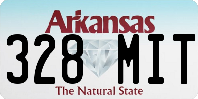 AR license plate 328MIT
