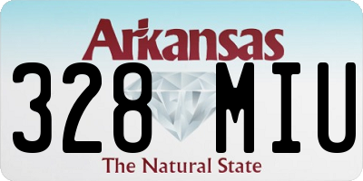 AR license plate 328MIU