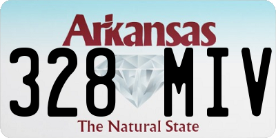 AR license plate 328MIV