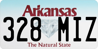 AR license plate 328MIZ