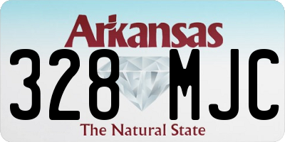 AR license plate 328MJC