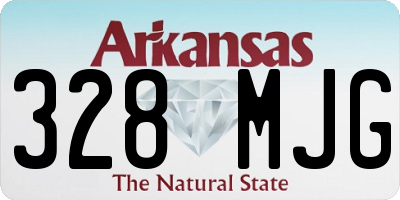 AR license plate 328MJG