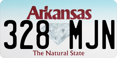AR license plate 328MJN