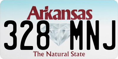 AR license plate 328MNJ
