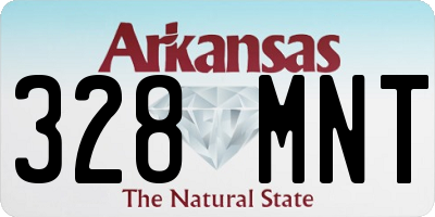 AR license plate 328MNT