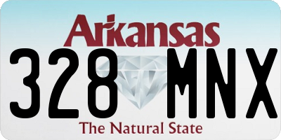 AR license plate 328MNX