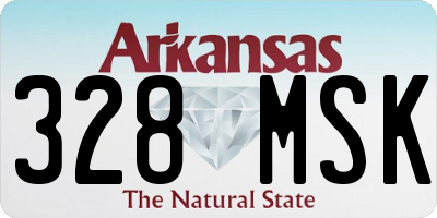 AR license plate 328MSK