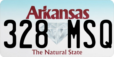 AR license plate 328MSQ