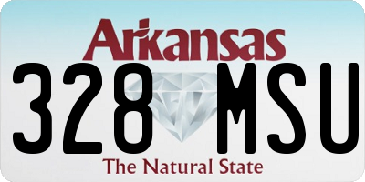 AR license plate 328MSU