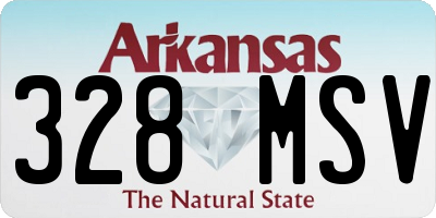 AR license plate 328MSV