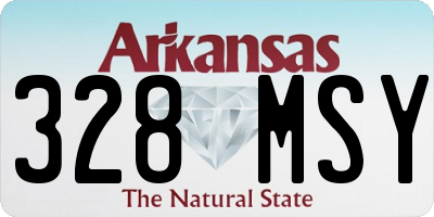 AR license plate 328MSY