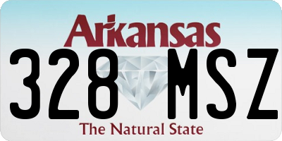 AR license plate 328MSZ