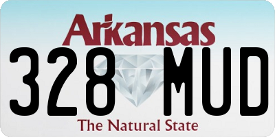 AR license plate 328MUD