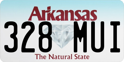 AR license plate 328MUI