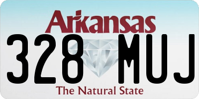 AR license plate 328MUJ