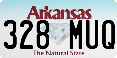 AR license plate 328MUQ