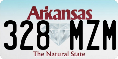 AR license plate 328MZM