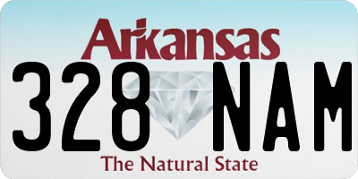 AR license plate 328NAM