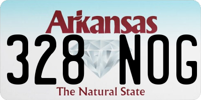 AR license plate 328NOG